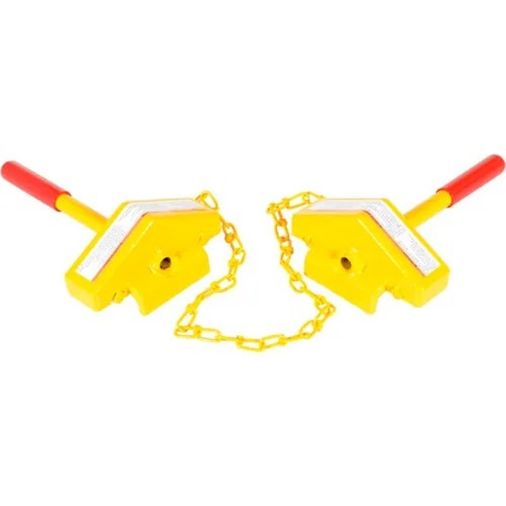 Railroad Twin Single Rail Car Chocks with Handle Combo SRC/SRC