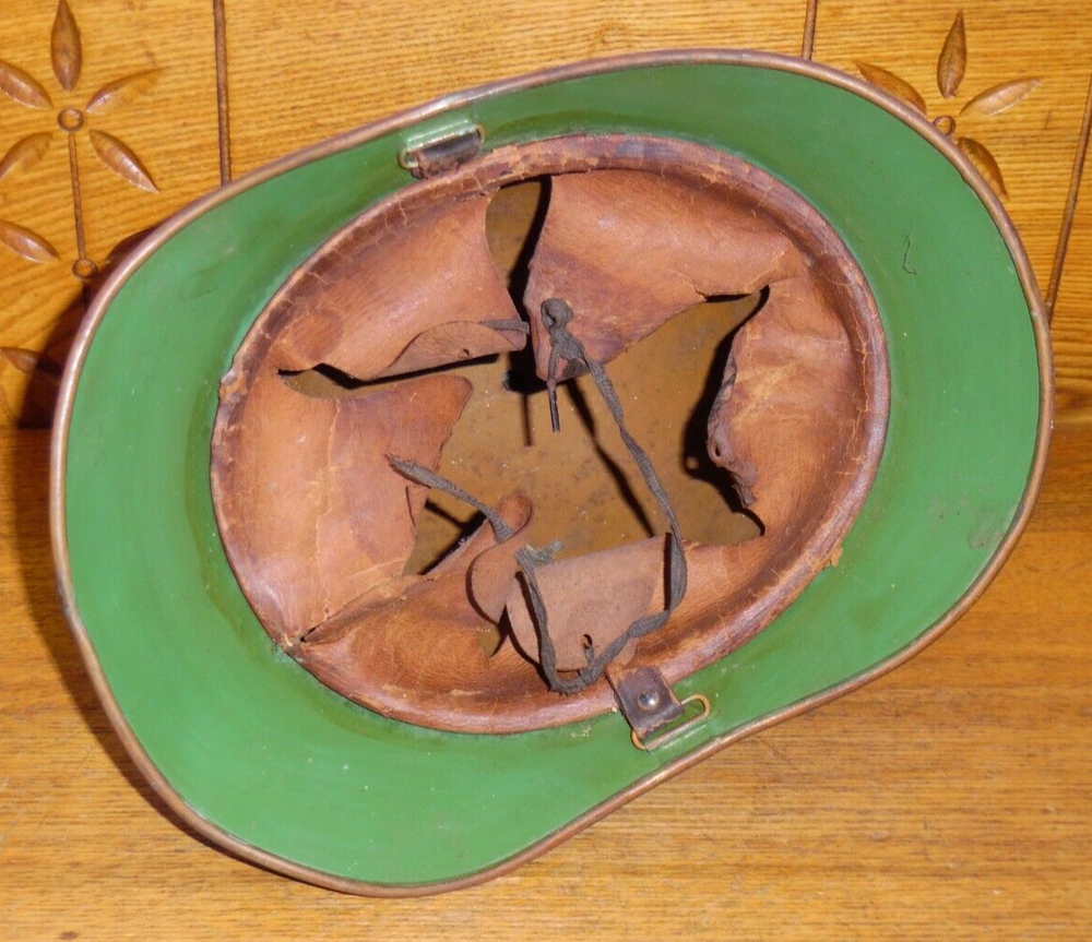 Vintage Swiss Fireman's Helmet #1