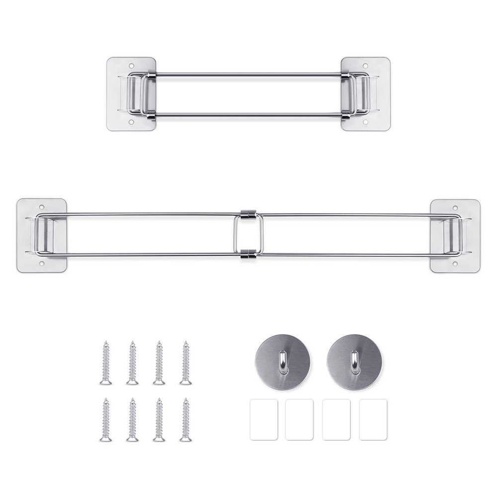 2x Bathroom Corner Storage Bar Shelf Wall Organize Shower Shelve Rack RV Camper