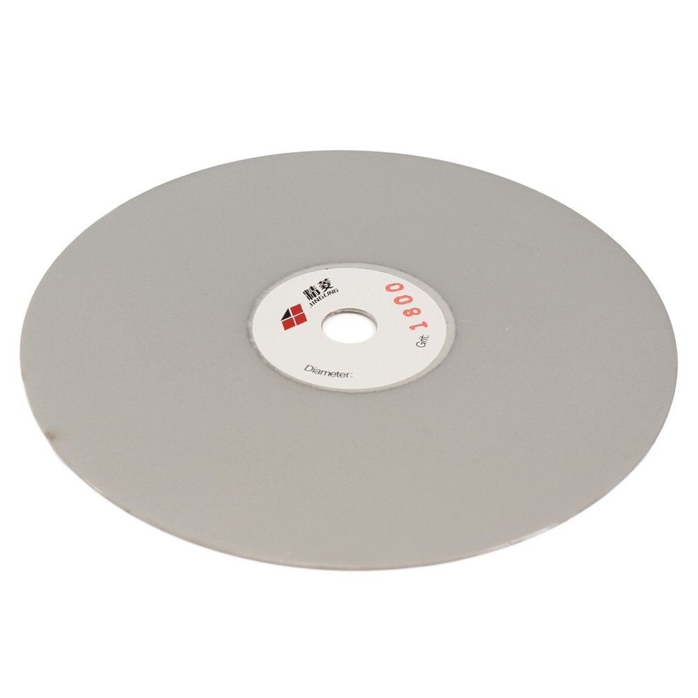 6" inch Diamond coated Flat Lap Disc Lapidary lapping disk 1800 Fine