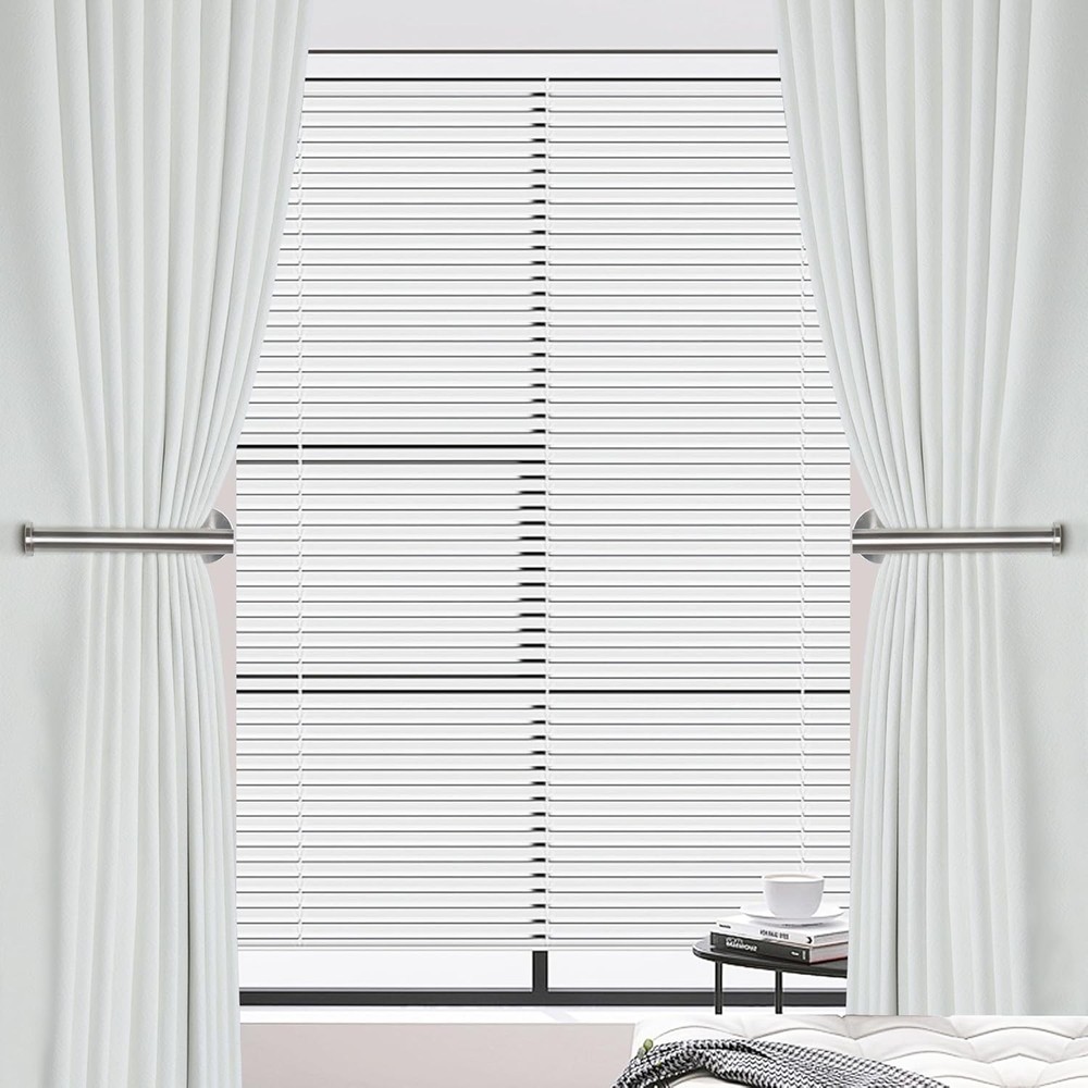 2 Pack Adhesive Curtain Holdbacks No Drill Silver