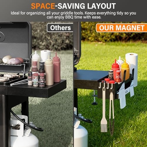 Griddle Caddy for Blackstone 28"/36" Griddles/Prep Black Side Griddle Caddy