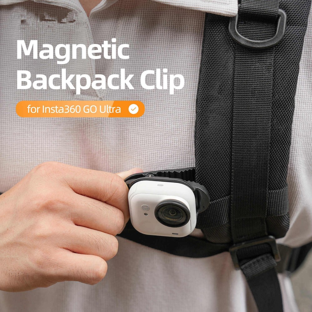 For Insta360 GO Ultra Camera Magnetic Backpack Clip Vertical-Horizontal 1PCS