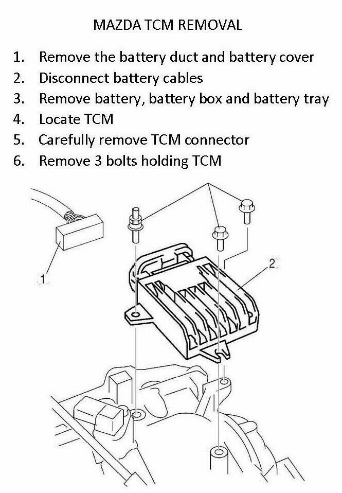Reprogrammed Tested LF8M189E1F 2010-2011 MAZDA 3 2.0L Transmission Module TCM