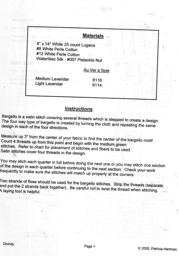 Creative Reflections~Divinity~Embroidery Pattern NO. H155