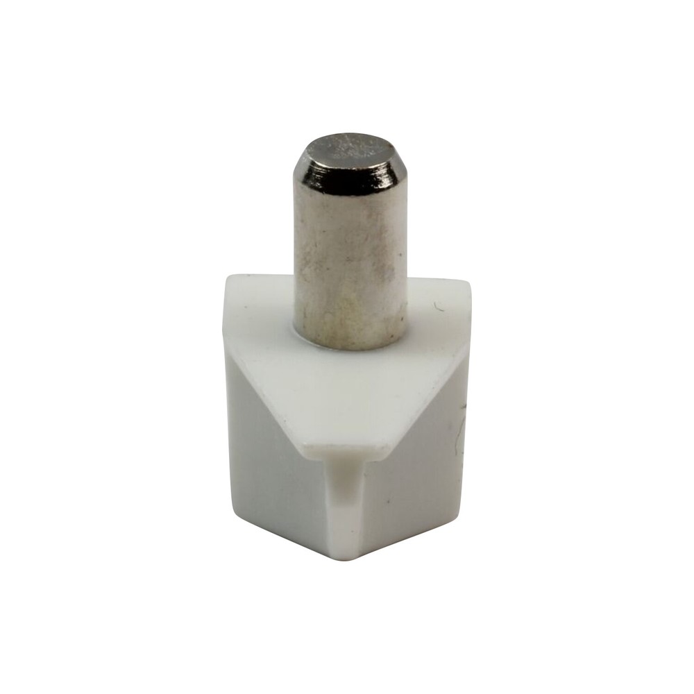Rok Hardware Shelf Support 5mm Pin, White