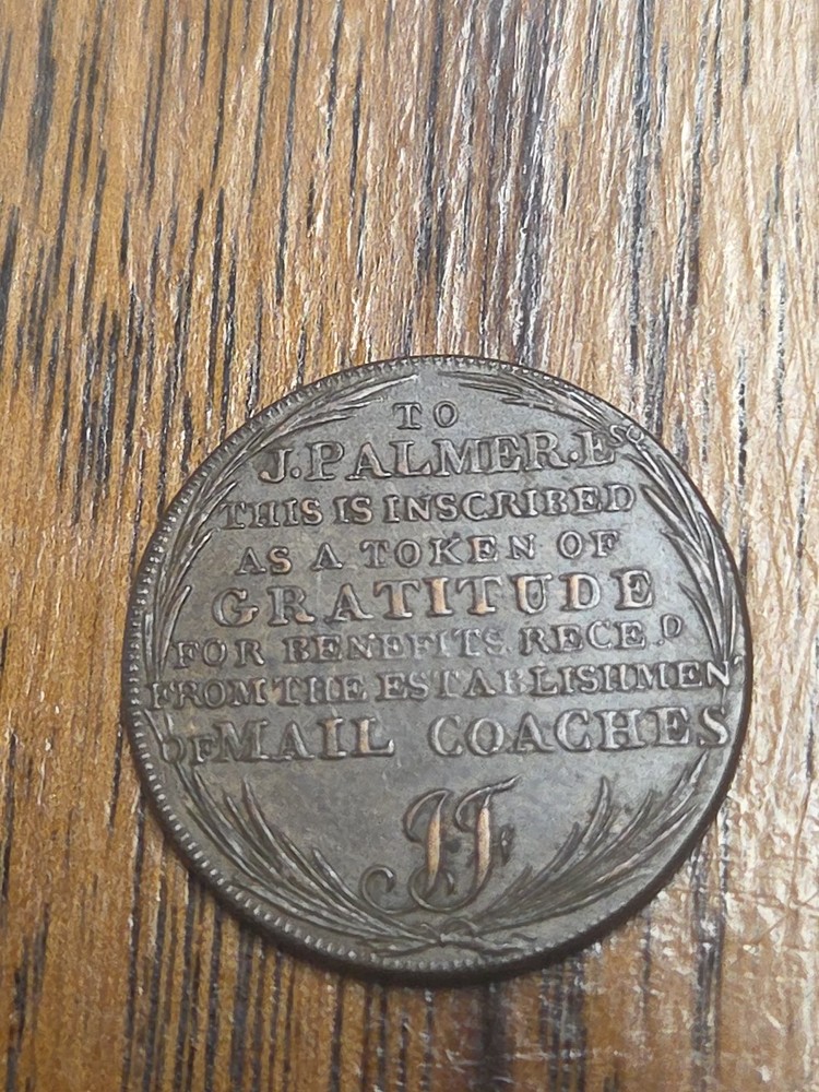 1794 Mail Coach Half Penny Middlesex
