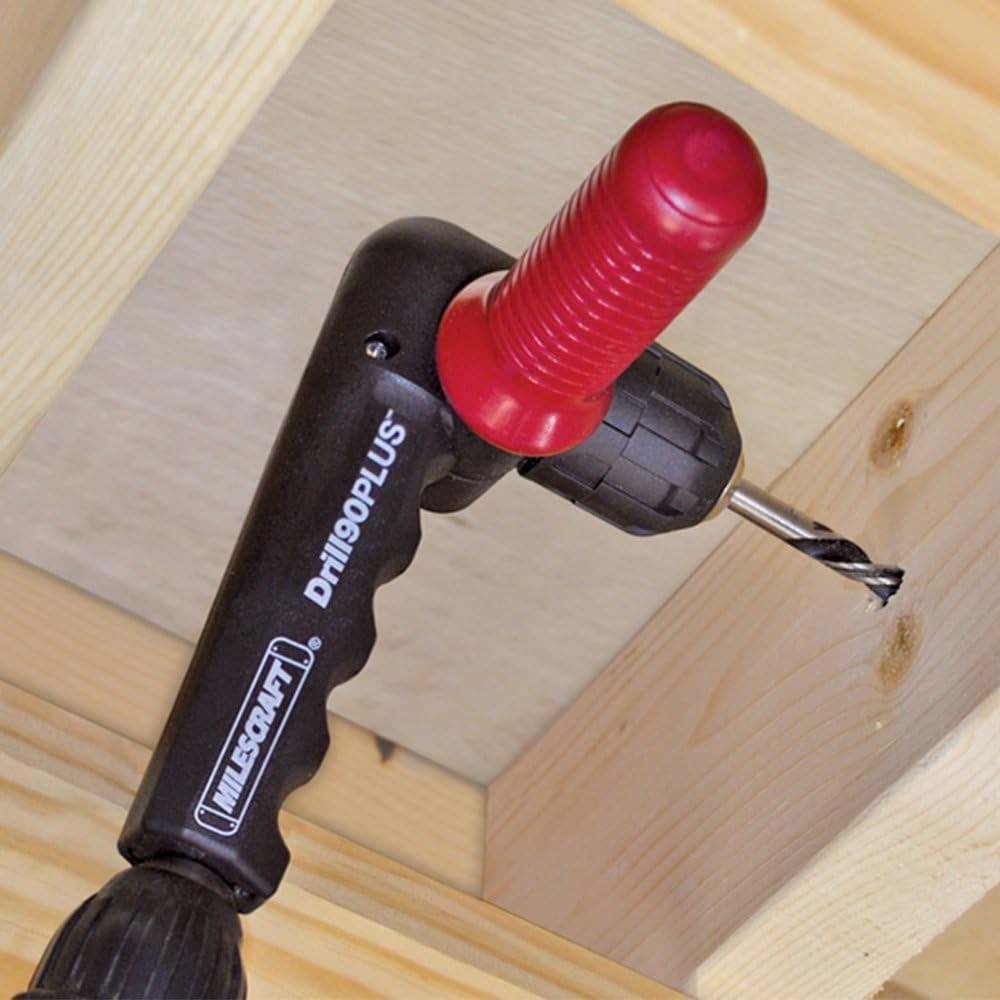 1304 Drill90Plus - Right Angle Drill Attachment,Black Red