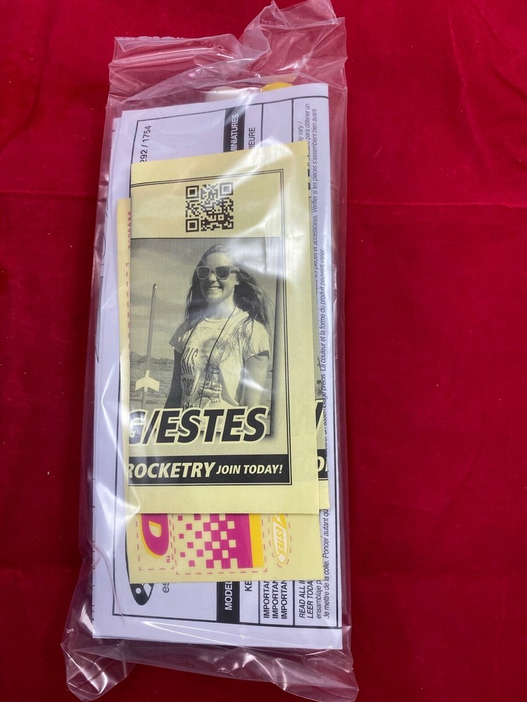 ESTES WIZARD Flying Model Rocket Kit 1292 Single Bulk Pack Kit New Sealed Blue