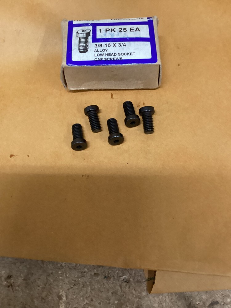 low head socket screw 3/8-16X3/4 (25-EACH)