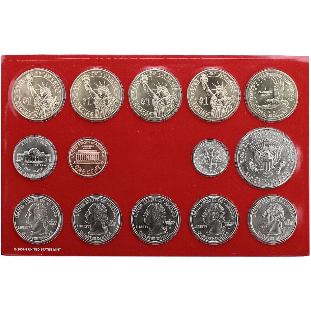 2008 U.S. Mint Set ~ P & D ~ Uncirculated Government Packaging OGP