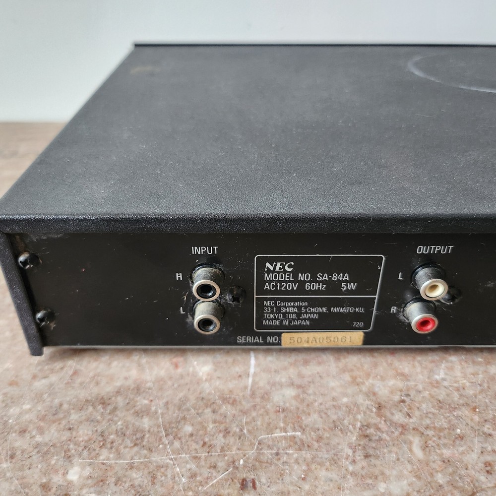 NEC Tv Stereo Adaptor SA-84A powers Up