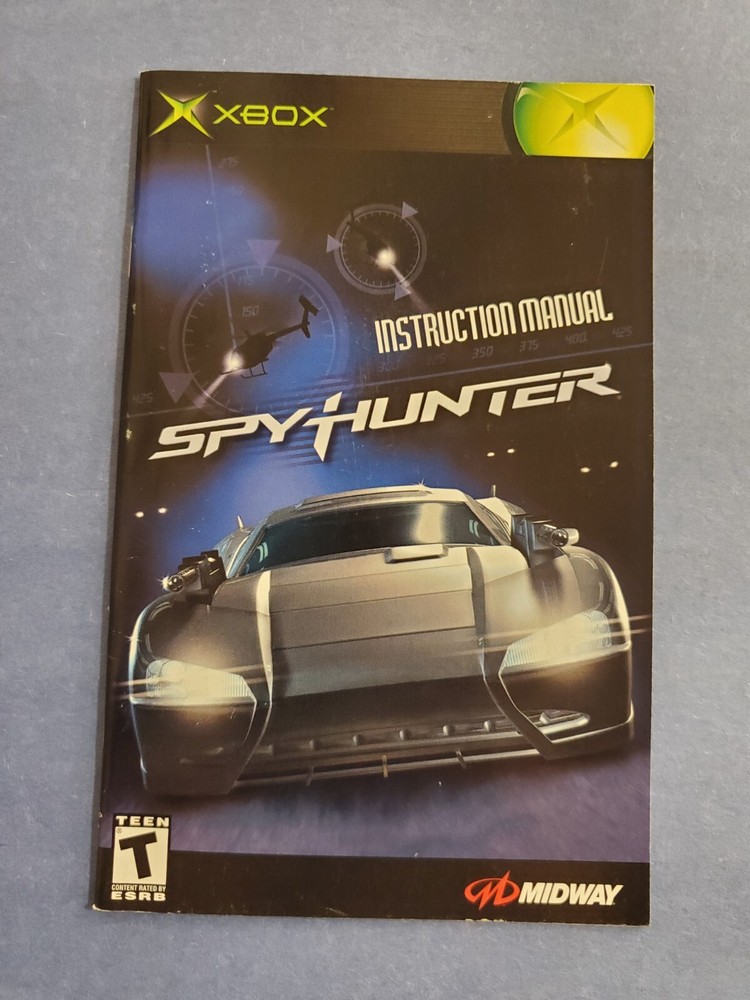 SpyHunter (Microsoft Xbox, 2002) Manual Only Midway