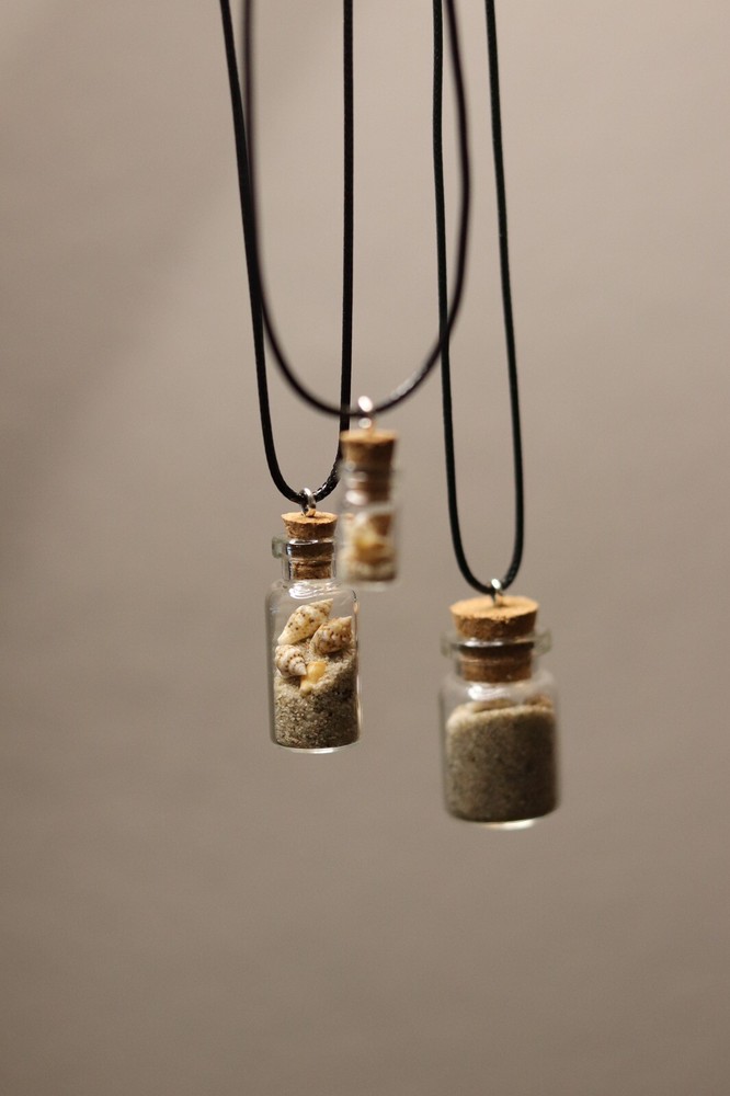 Bottled Beach Necklace: Pick Size
