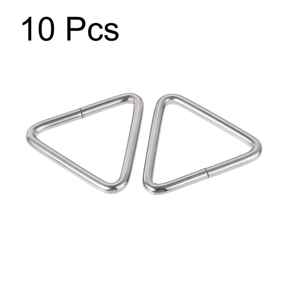 Metal Triangle Ring Buckle 1.5" (38mm) Inner Width 10pcs