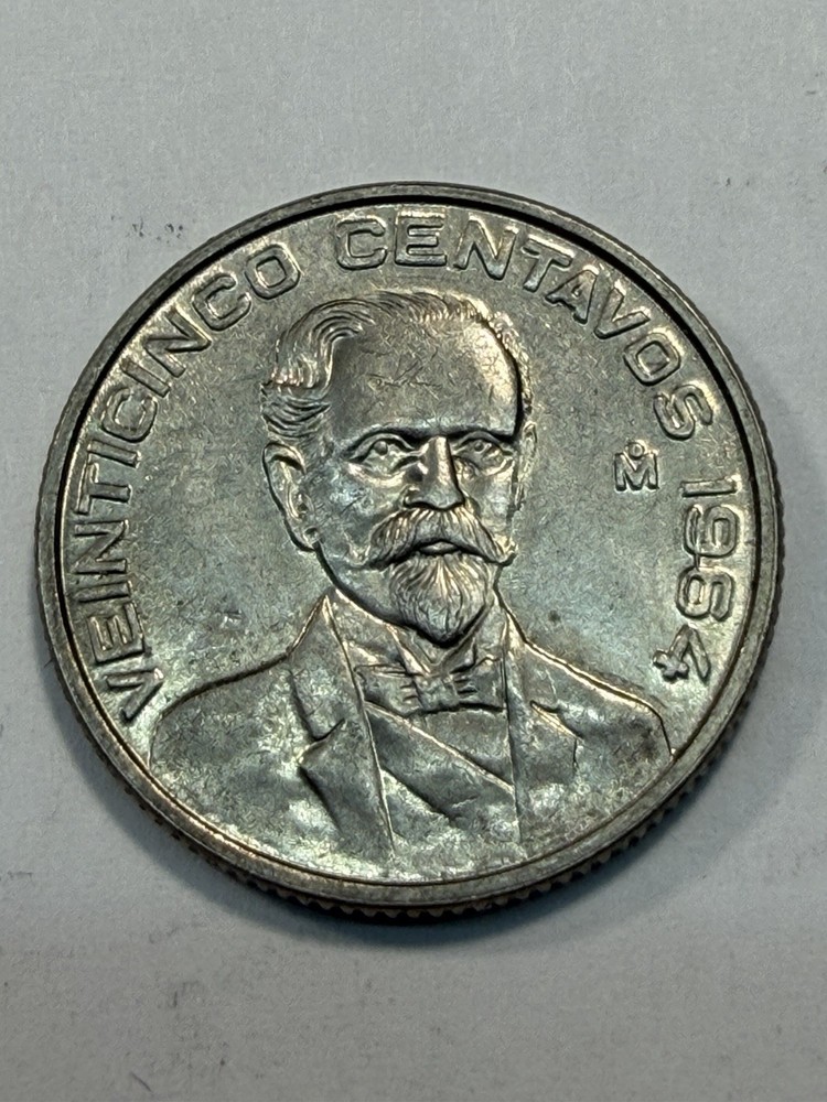 1964 Mexico 25 Centavos UNC