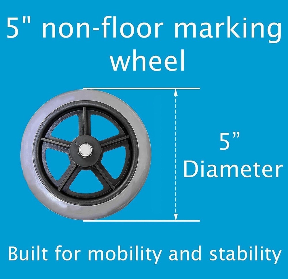 NEW Pro basics Two Button Walker 5” Wheels 300 Pound Capacity