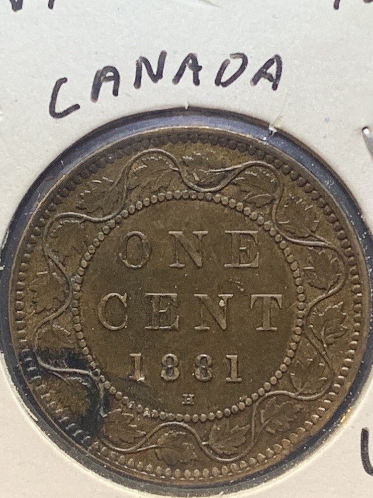 1881-H Canada 1 Cent Coin in great condition