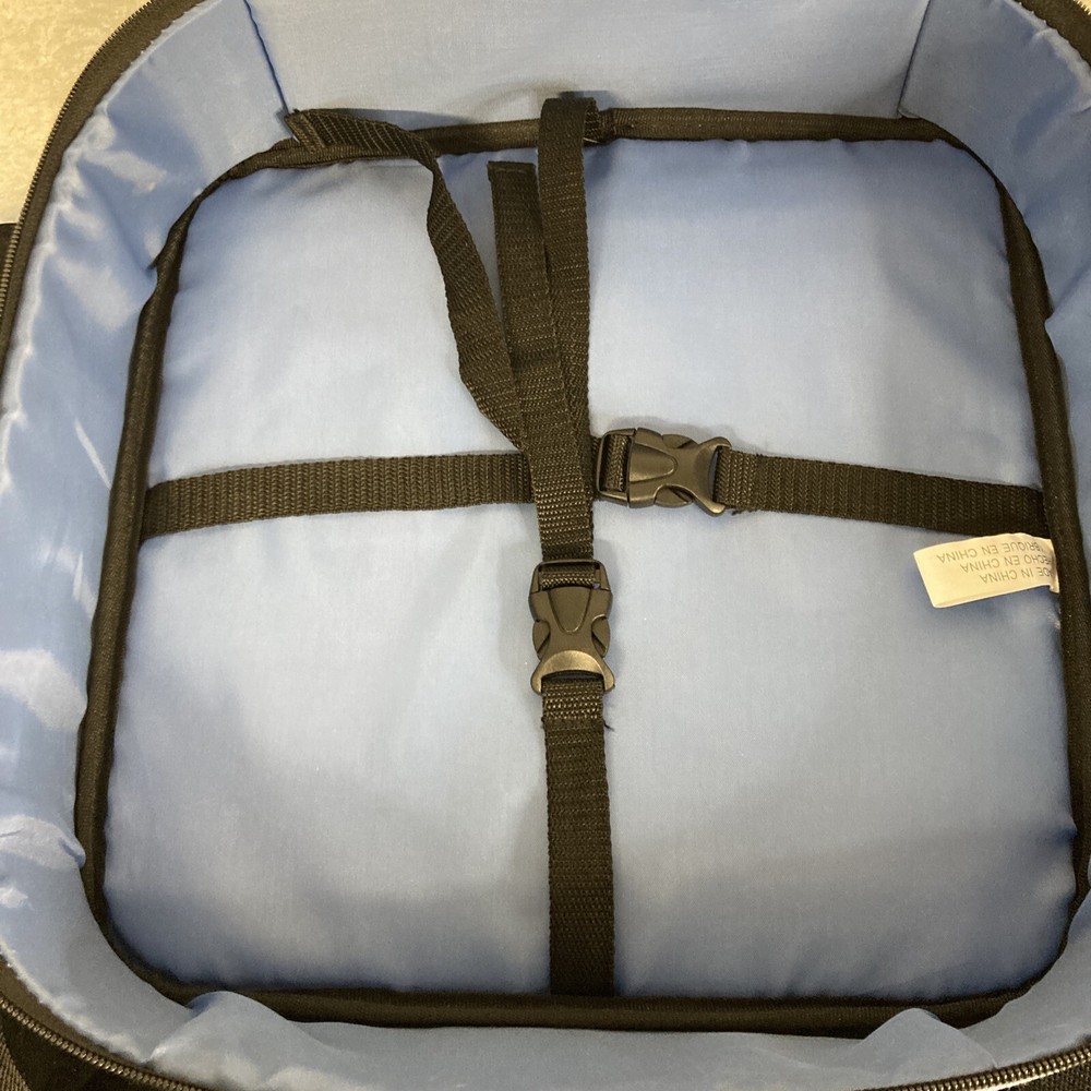 Canvas Compartmentalized Sewing Gaming Carrying Storage Case Inside Pockets