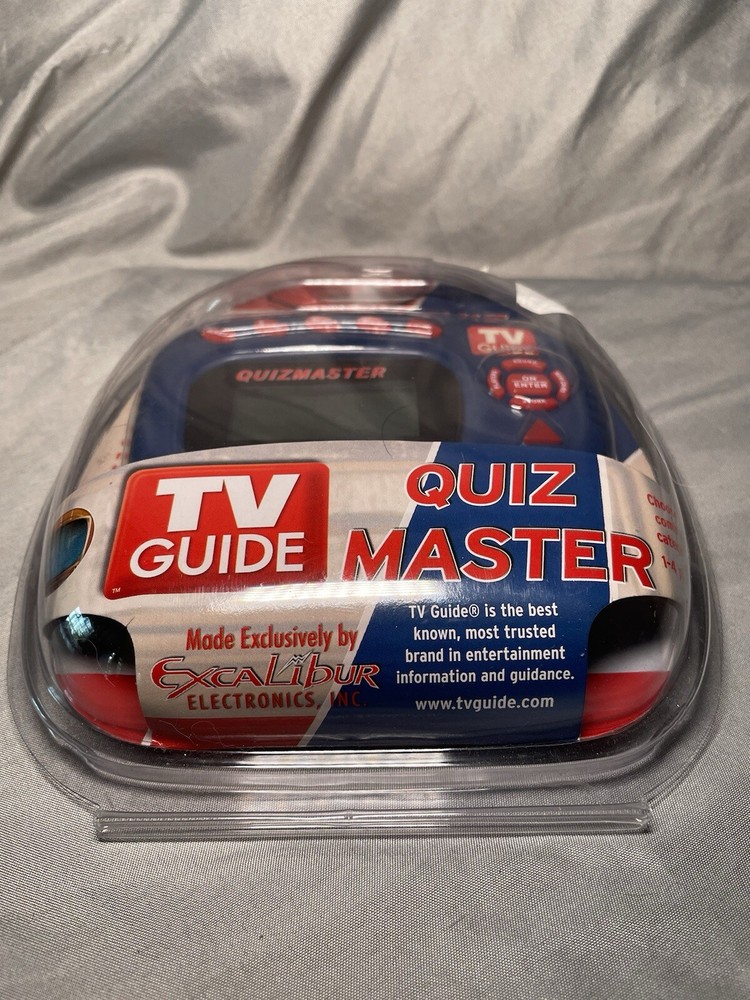 TV Guide Quiz Master Electronic Handheld Game Excalibur 2004