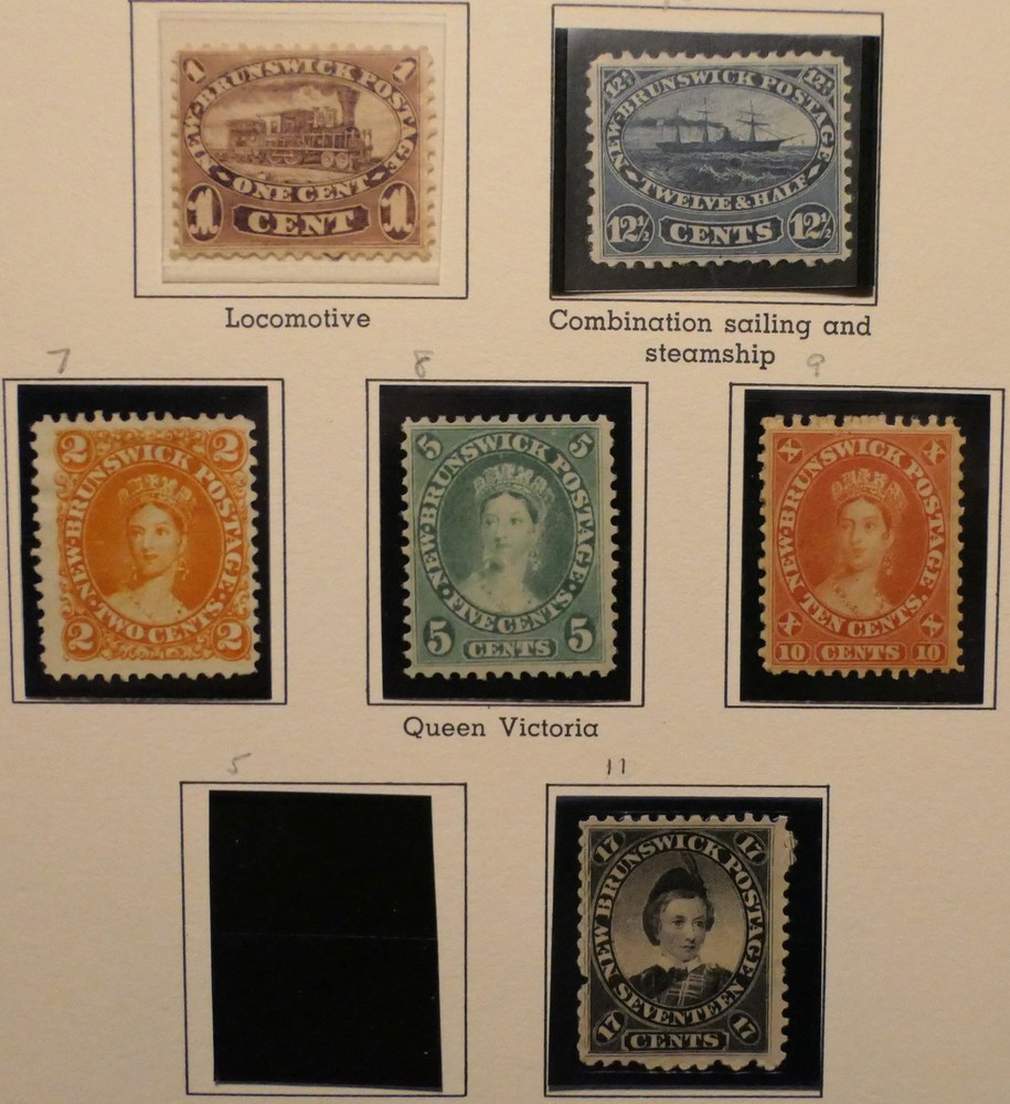 New Brunswick Scott # 6-11, Mint NG-NH