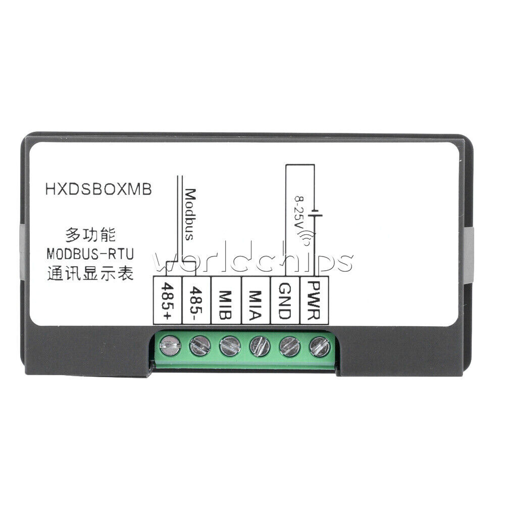 MODBUS-RTU Communication Display Meter RS485 Master-Slave-Monitored DC 8-25V New