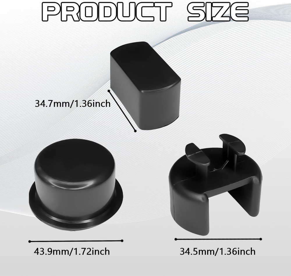 4PCS Car Tailgate Hinge Kit Tailgate Bushing Insert Kit, Tail Gate Latch Kit, Ta