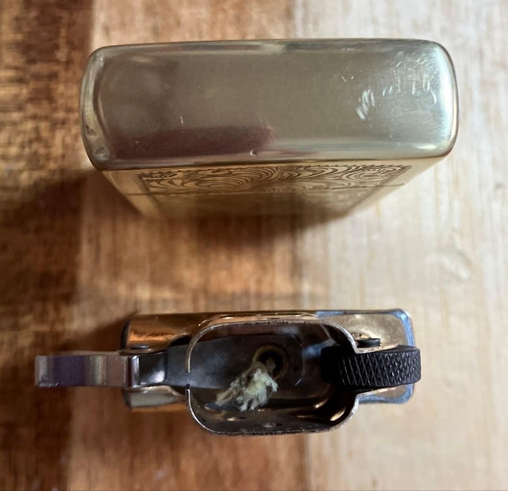 Zippo solid brass Venetian, made in 1996