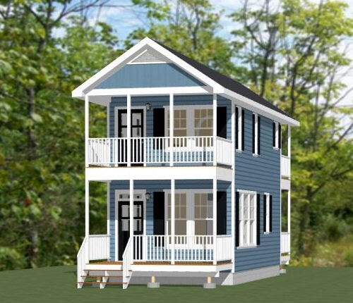 14x28 House -- 749 sq ft -- PDF FloorPlan -- Model 6G