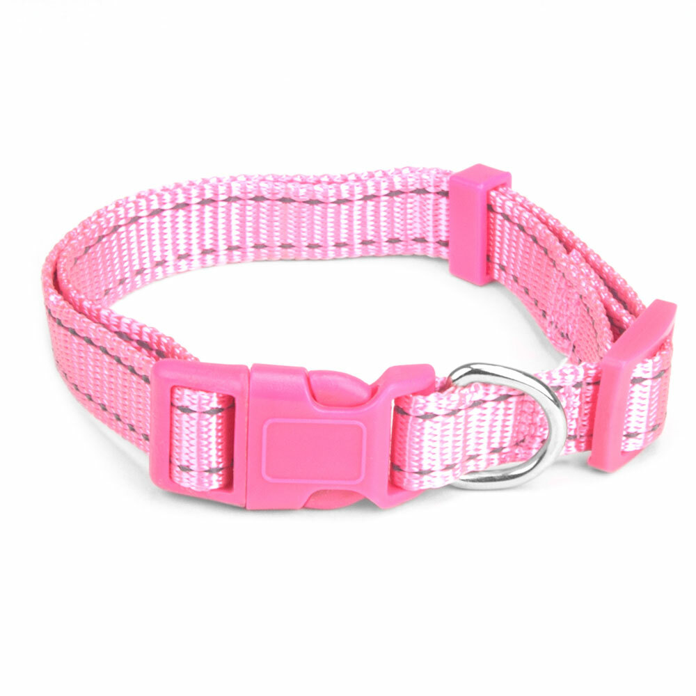 Small Pink Adjustable Reflective Collar Aclr-004