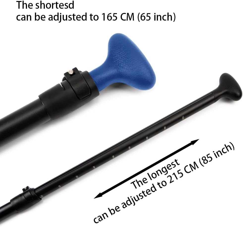 SUP Paddle - Adjustable 3 Pieces Stand Up Board E:Dark Blue