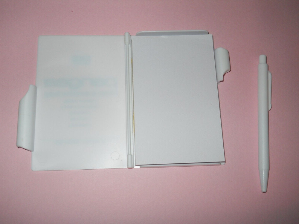 Notebook + Pen 4" x 2.5" ~ hard plastic book ~pangea .