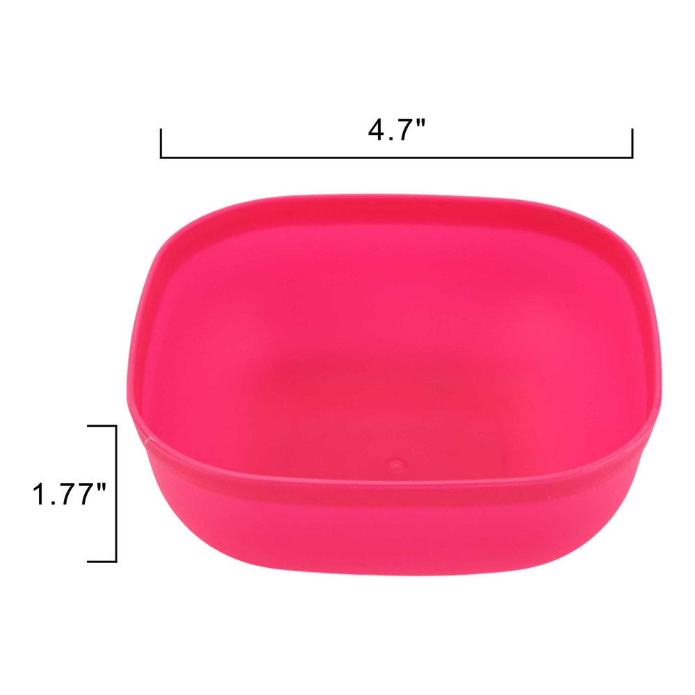 Your Zone 24-Piece Square Dinnerware Set, Pink