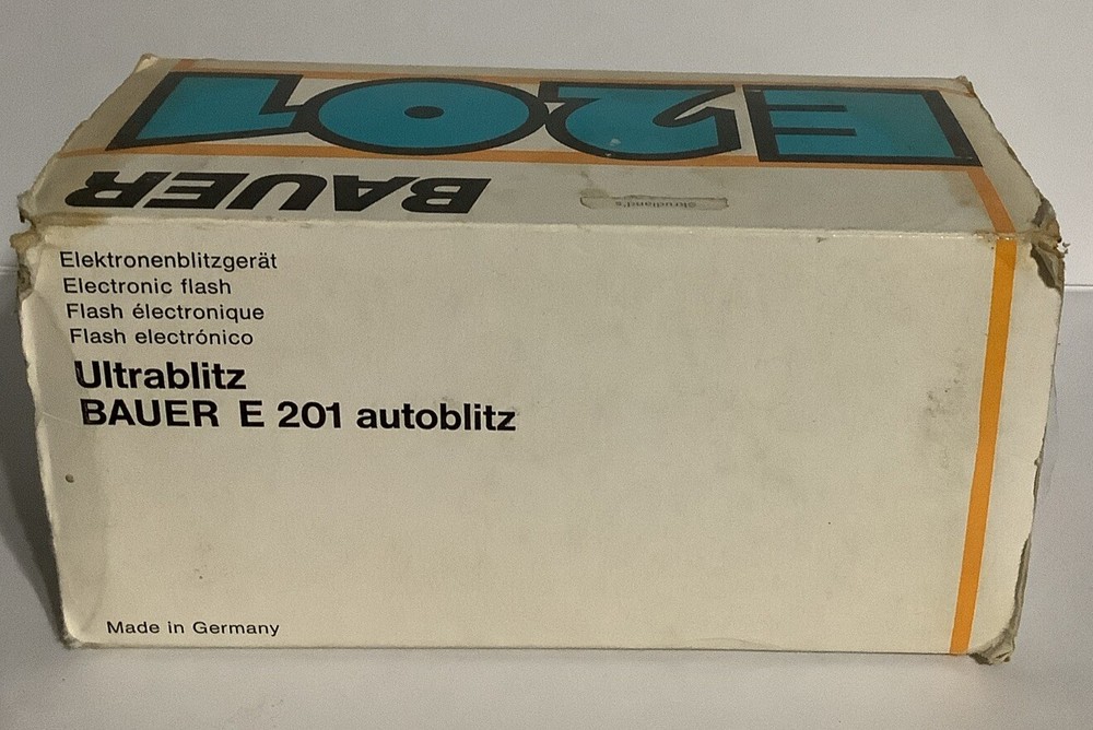 Vintage Ultrablitz Bauer E201 Autoblitz Flash, Germany *NOS*
