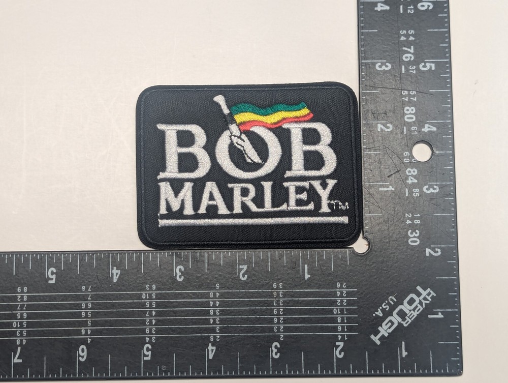 Bob Marley Patch Set of 2 iron on patches Embroidered