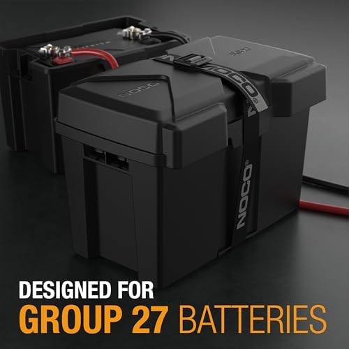 Group 27 12V Marine Battery Storage Box