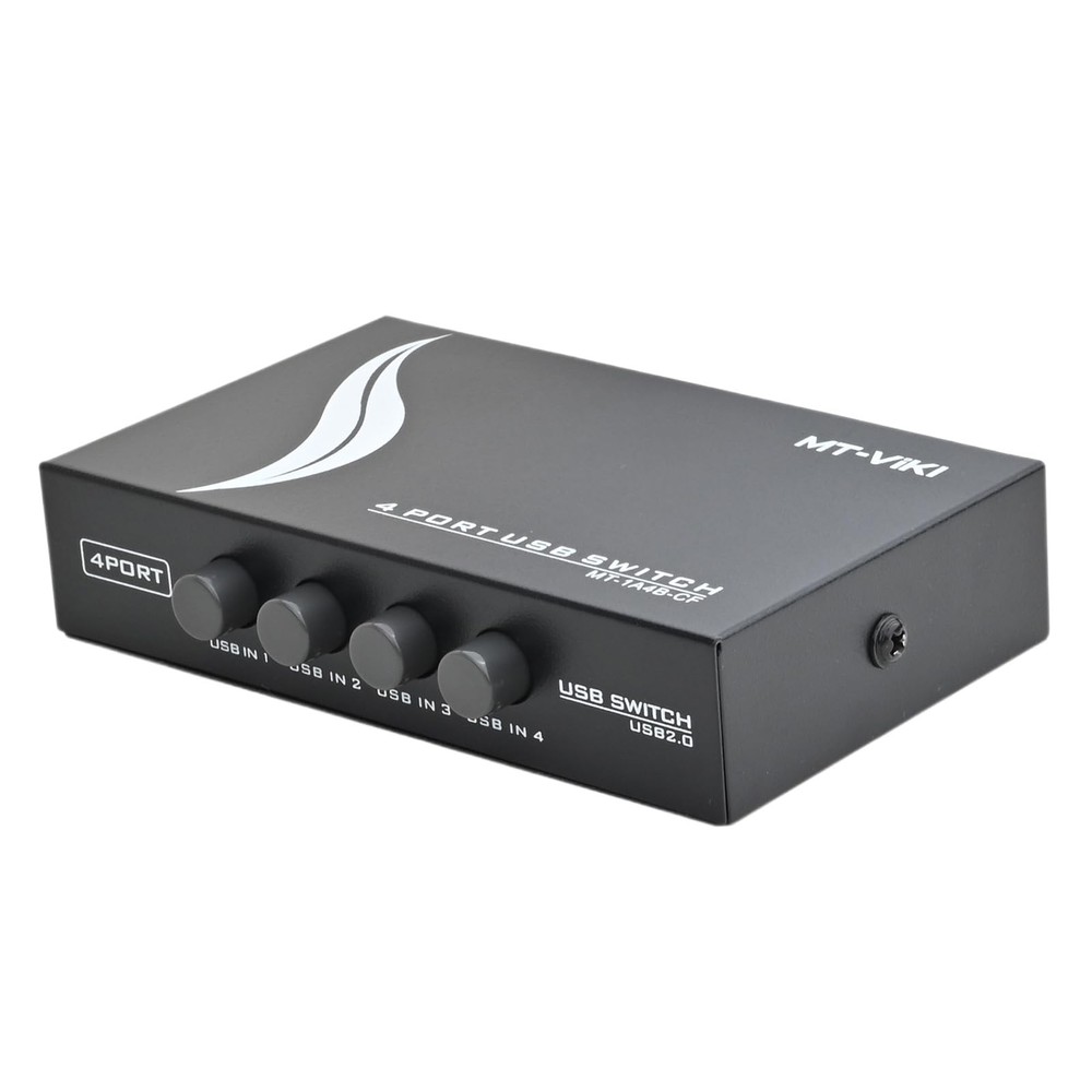 4 Port USB 2.0 Sharing Manual Switch Box Hub 4 PCS Share Switcher 1 USB Devic...