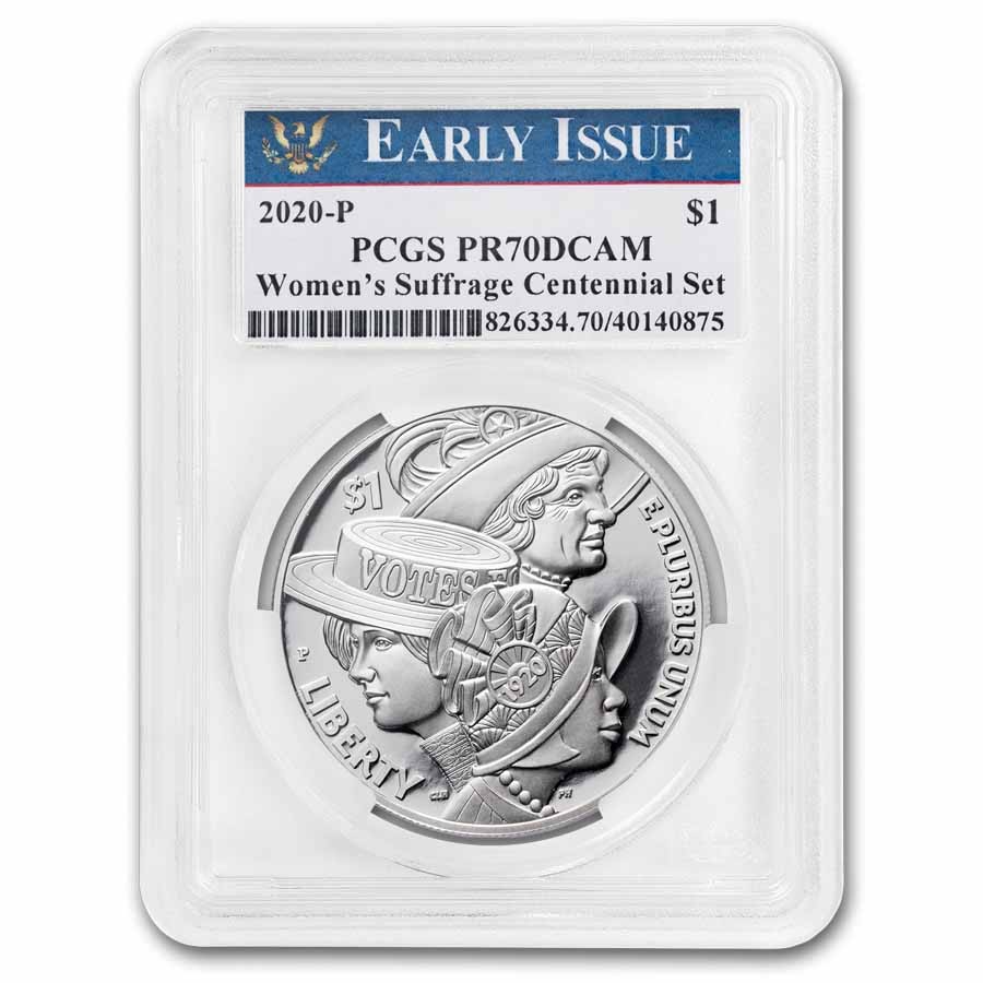 2020 Women's Suffrage 19th Amendment $1 Silver PR-70 PCGS