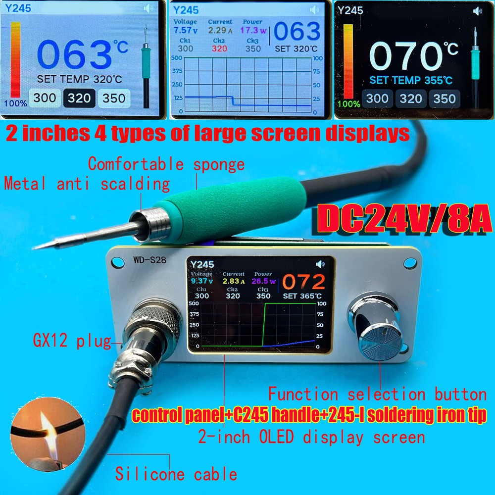 Soldering Iron panel FOR C210 Soldering Station Tips C245 Replacement Handle