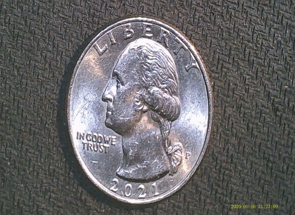 2021-P Washington Quarter Copper Over Bleed Minting Error