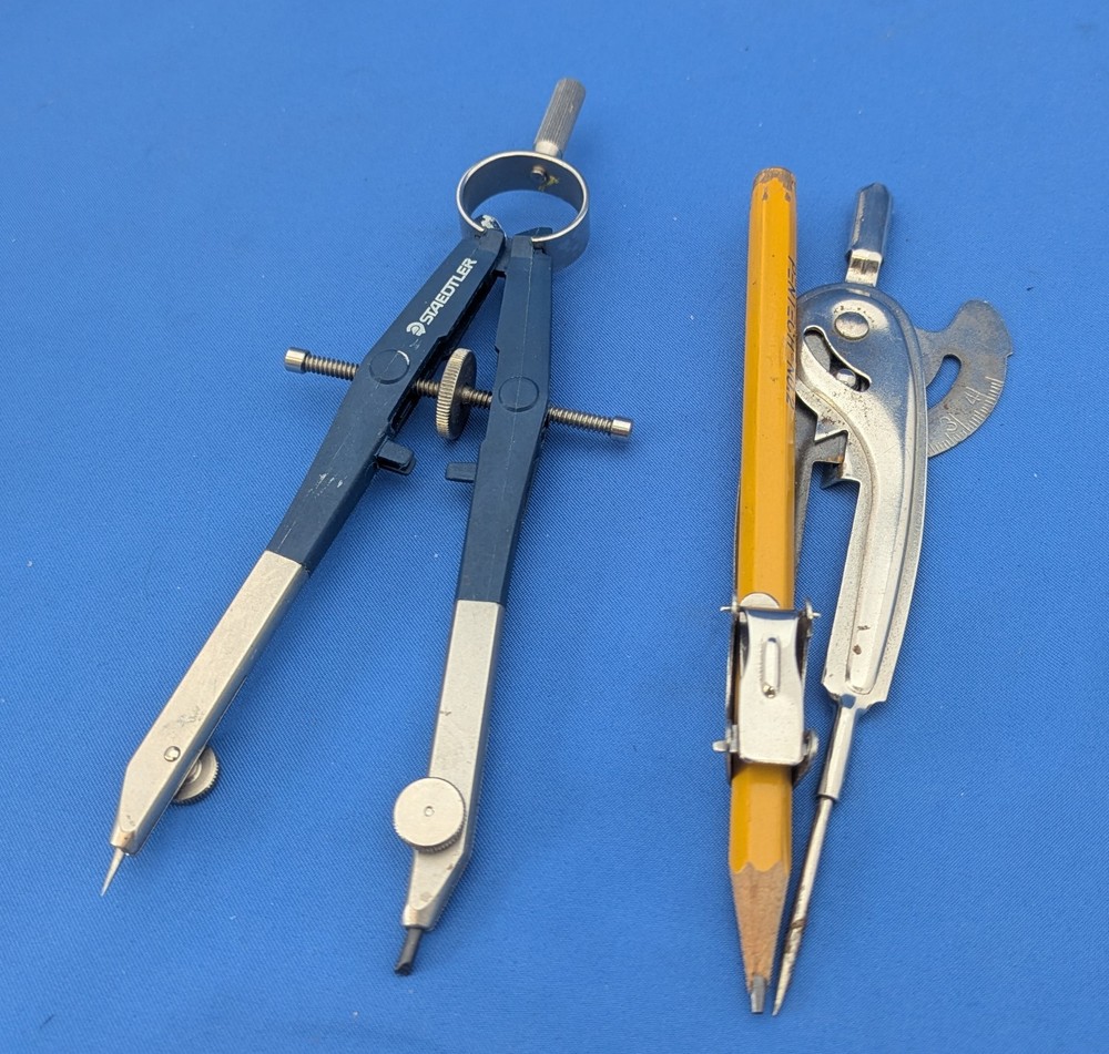 Lot of Two Drafting Compass Pencil Tools