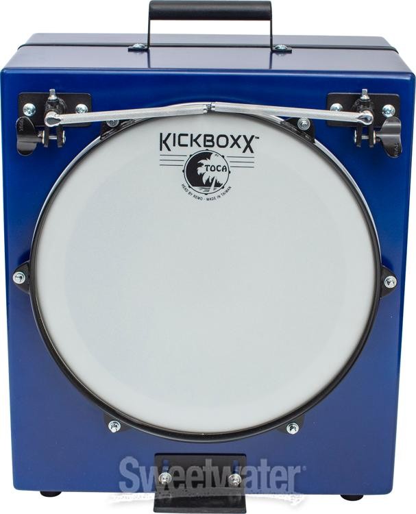 Toca Percussion KickBoxx Pro Suitcase Drum Set - Cobalt Blue