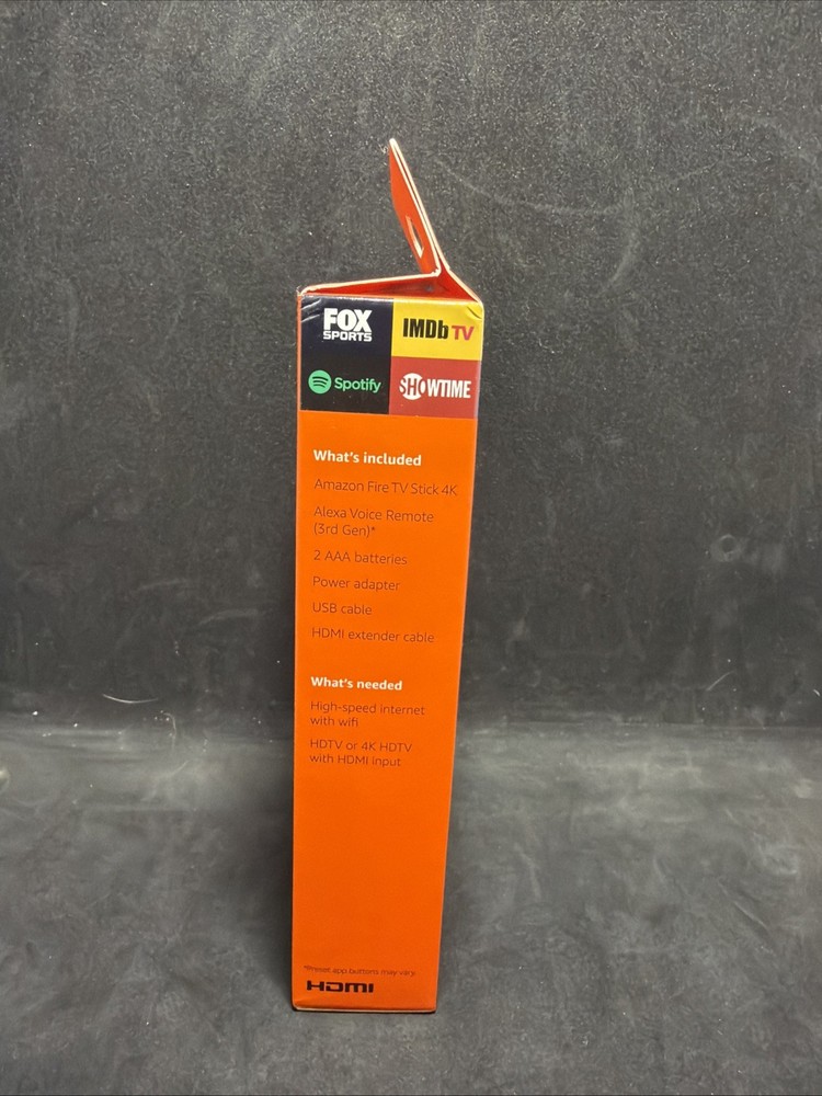 Amazon Fire 4K HDR Streaming Media Player - Black