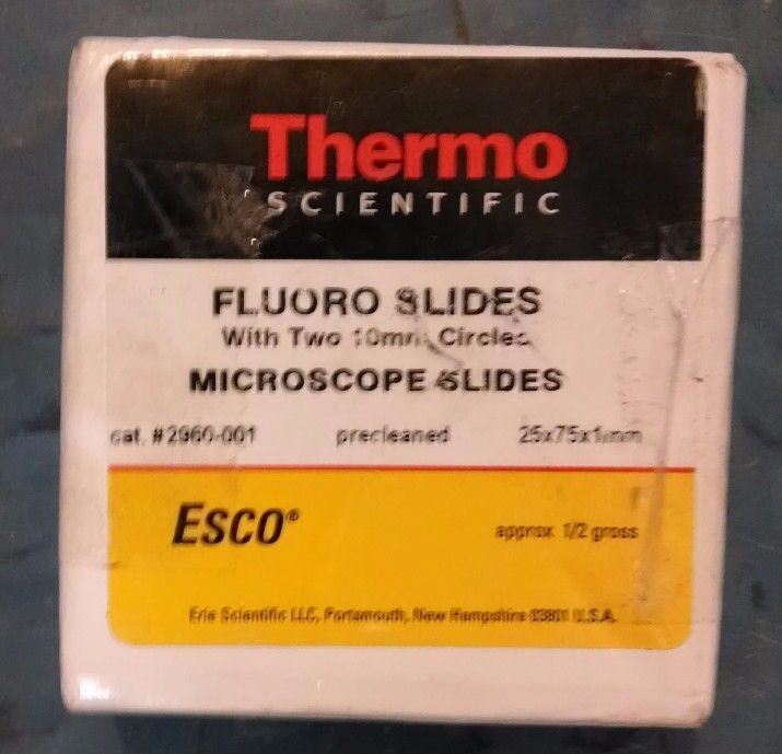 (75 Pack) Thermo Scientific 2960-001 Micro Fluoro Slides