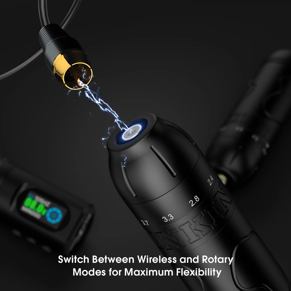 EZ Inkflexo 2.2-4.2mm Adjustable Stroke Wireless Tattoo Machine Battery Coreless