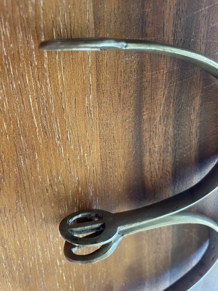 Authentic Vintage English Riding spurs Solid NICKEL never rust