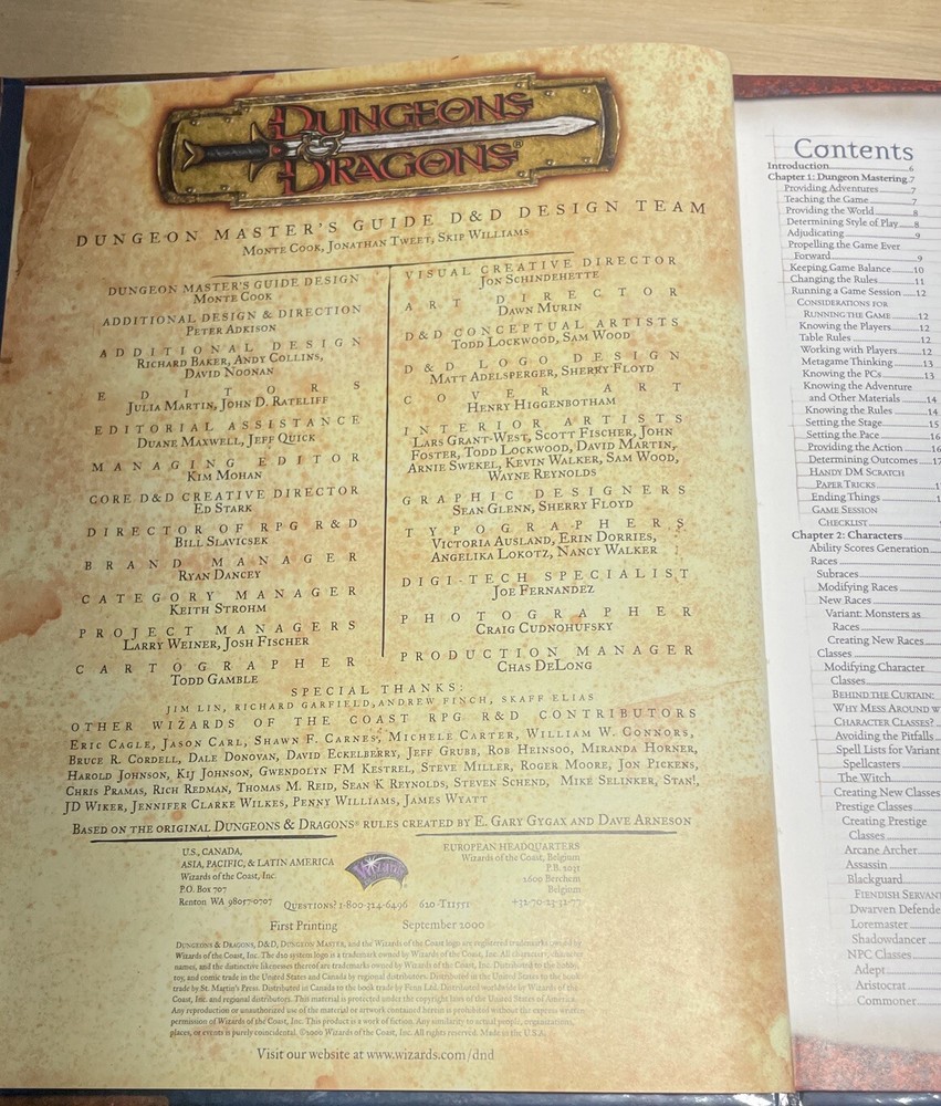 2000 Dungeons and Dragons Dungeon Master's Guide : Core Rulebook II