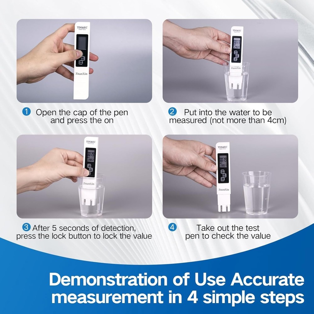 Professional Water Tester for Drinking Water - Accurate TDS Meter Digital Wat...