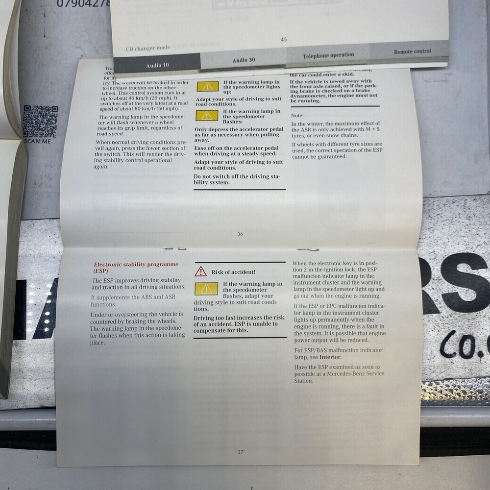 MERCEDES E CLASS OWNERS MANUAL BOOK PACK