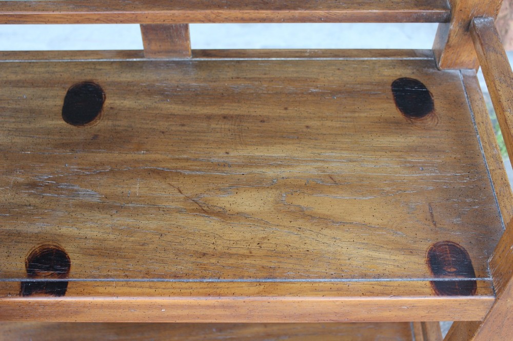 Drexel Heritage bookcase, 2 side tables, 1 corner table